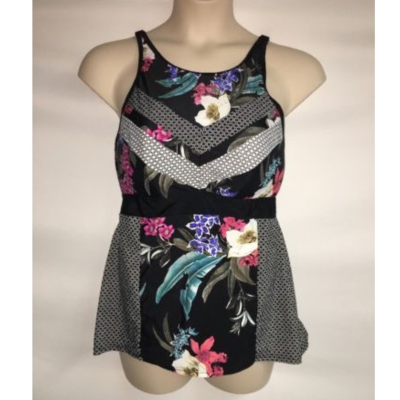 Cacique Other - Swim by Cacique Tankini Top Size 18 No Wire NWOT